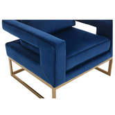 Cassington Home Armani Velvet Accent Chair