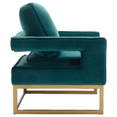 Cassington Home Armani Velvet Accent Chair