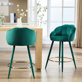 Cassington Home 65cm Quinn Velvet Bar Stools