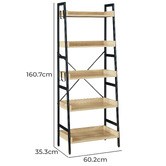 Cassington Home Humphrey 5 Tier Ladder Shelf