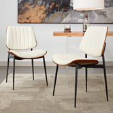 Cassington Home Moore Faux Leather Dining Chairs