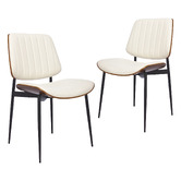 Cassington Home Moore Faux Leather Dining Chairs
