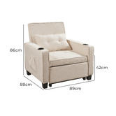 Cassington Home Luna Single Futon Sofa Bed