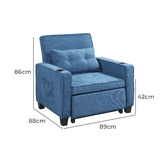 Cassington Home Luna Single Futon Sofa Bed