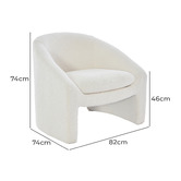 Cassington Home Cauly Boucle Accent Chair