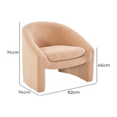 Cassington Home Cauly Boucle Accent Chair