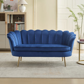 Cassington Home Marianna 2 Seater Velvet Sofa