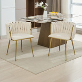 Cassington Home Hartley Velvet Dining Chairs