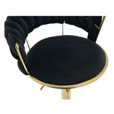 Cassington Home Lennyn Velvet Adjustable Bar Stools