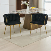 Cassington Home Hartley Velvet Dining Chairs