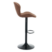 Cassington Home Presley Faux Leather Adjustable Bar Stools