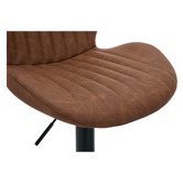 Cassington Home Presley Faux Leather Adjustable Bar Stools