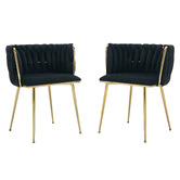 Cassington Home Hartley Velvet Dining Chairs