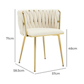 Cassington Home Hartley Velvet Dining Chairs