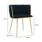 Cassington Home Hartley Velvet Dining Chairs