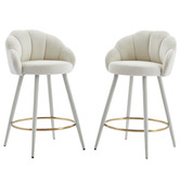 Cassington Home 65cm Quinn Velvet Bar Stools