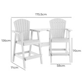 Cassington Home 70cm Tillie Adirondack Bar Stools