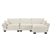 Cassington Home Haines 4 Seater Modular Sofa &amp; Ottoman Set