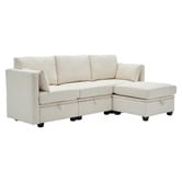 Cassington Home Juno 3 Seater Modular Sofa &amp; Ottoman Set