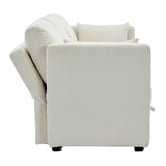Cassington Home Juno 3 Seater Upholstered Sofa with Storage