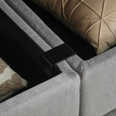 Cassington Home Juno 3 Seater Upholstered Sofa with Storage