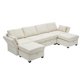 Cassington Home Juno 4 Seater Modular Sofa &amp; Ottoman Set