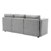 Cassington Home Juno 3 Seater Upholstered Sofa with Storage