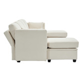 Cassington Home Juno 4 Seater Modular Sofa &amp; Ottoman Set