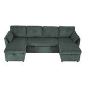 Cassington Home Fontana 4 Seater Double Chaise Sofa Bed