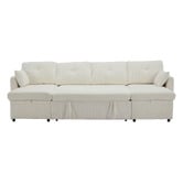 Cassington Home Fontana 4 Seater Double Chaise Sofa Bed