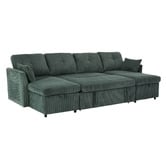 Cassington Home Fontana 4 Seater Double Chaise Sofa Bed