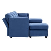Cassington Home Juno 4 Seater Modular Sofa &amp; Ottoman Set