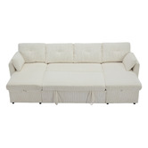 Cassington Home Fontana 4 Seater Double Chaise Sofa Bed