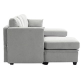 Cassington Home Juno 4 Seater Modular Sofa &amp; Ottoman Set