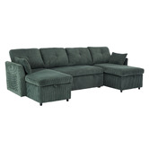 Cassington Home Fontana 4 Seater Double Chaise Sofa Bed