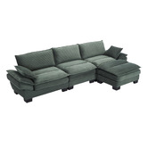 Cassington Home Haines 4 Seater Modular Sofa &amp; Ottoman Set