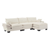 Cassington Home Haines 4 Seater Modular Sofa &amp; Ottoman Set