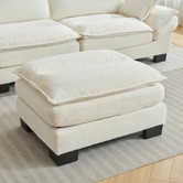 Cassington Home Haines 4 Seater Modular Sofa &amp; Ottoman Set
