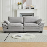 Cassington Home Haines 3 Seater Upholstered Sofa