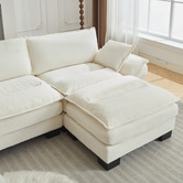 Cassington Home Haines 4 Seater Modular Sofa &amp; Ottoman Set