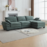 Cassington Home Haines 4 Seater Modular Sofa &amp; Ottoman Set