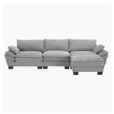 Cassington Home Haines 4 Seater Modular Sofa &amp; Ottoman Set