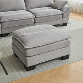 Cassington Home Haines 4 Seater Modular Sofa &amp; Ottoman Set