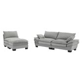 Cassington Home Haines 4 Seater Modular Sofa &amp; Ottoman Set