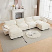 Cassington Home 83cm Haines 4 Seater Modular Sofa &amp; Ottoman Set