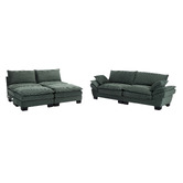 Cassington Home 83cm Haines 4 Seater Modular Sofa &amp; Ottoman Set