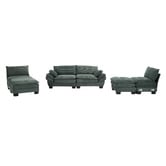 Cassington Home 83cm Haines 4 Seater Modular Sofa &amp; Ottoman Set