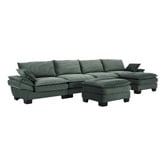 Cassington Home 83cm Haines 4 Seater Modular Sofa &amp; Ottoman Set