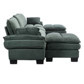 Cassington Home Haines 4 Seater Modular Sofa &amp; Ottoman Set