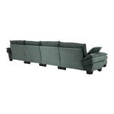 Cassington Home Haines 4 Seater Modular Sofa &amp; Ottoman Set